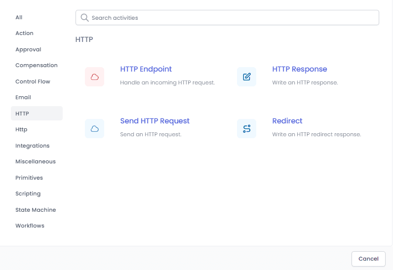 HTTP request ve entegrasyon aksiyonları